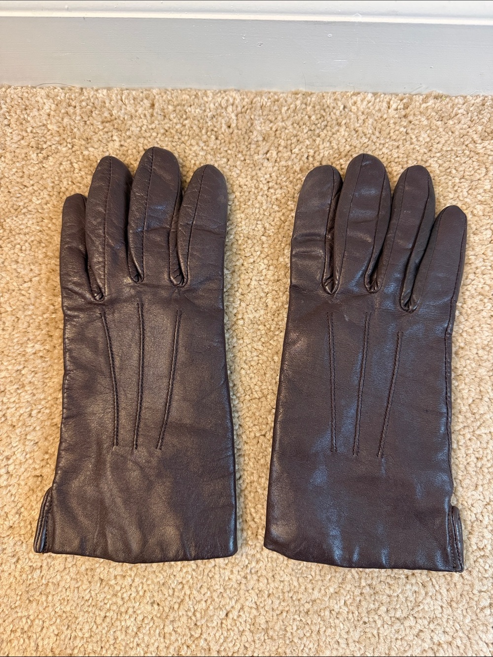 3M Thinsulate Women's Brown Leather Gloves